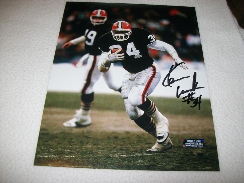 KEVIN MACK AUTOGRAPHED SIGNED AUTO 8X10 PHOTO CLEVELAND BROWNS #2 FREE SHIPPING!