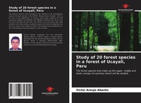 VíCtor Araujo Abanto | Study Of 20 Forest Species In A Forest Of Ucayali, Peru