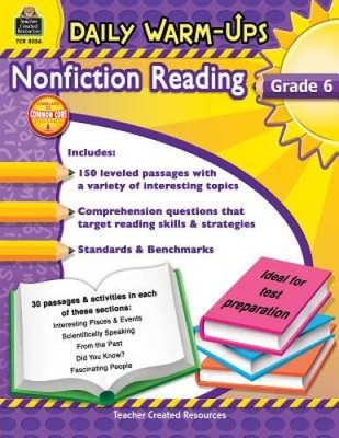 Daily Warm-Ups: Nonfiction Reading Grd 6 - Paperback - VERY GOOD