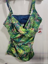 Lands' End Women's Underwire Wrap Tankini Swim Top Size 8 NEW READ DESCRIP