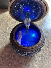 Vintage Music Box W/ Constellations Rotating Goddess LED Lights Twinkling EUC