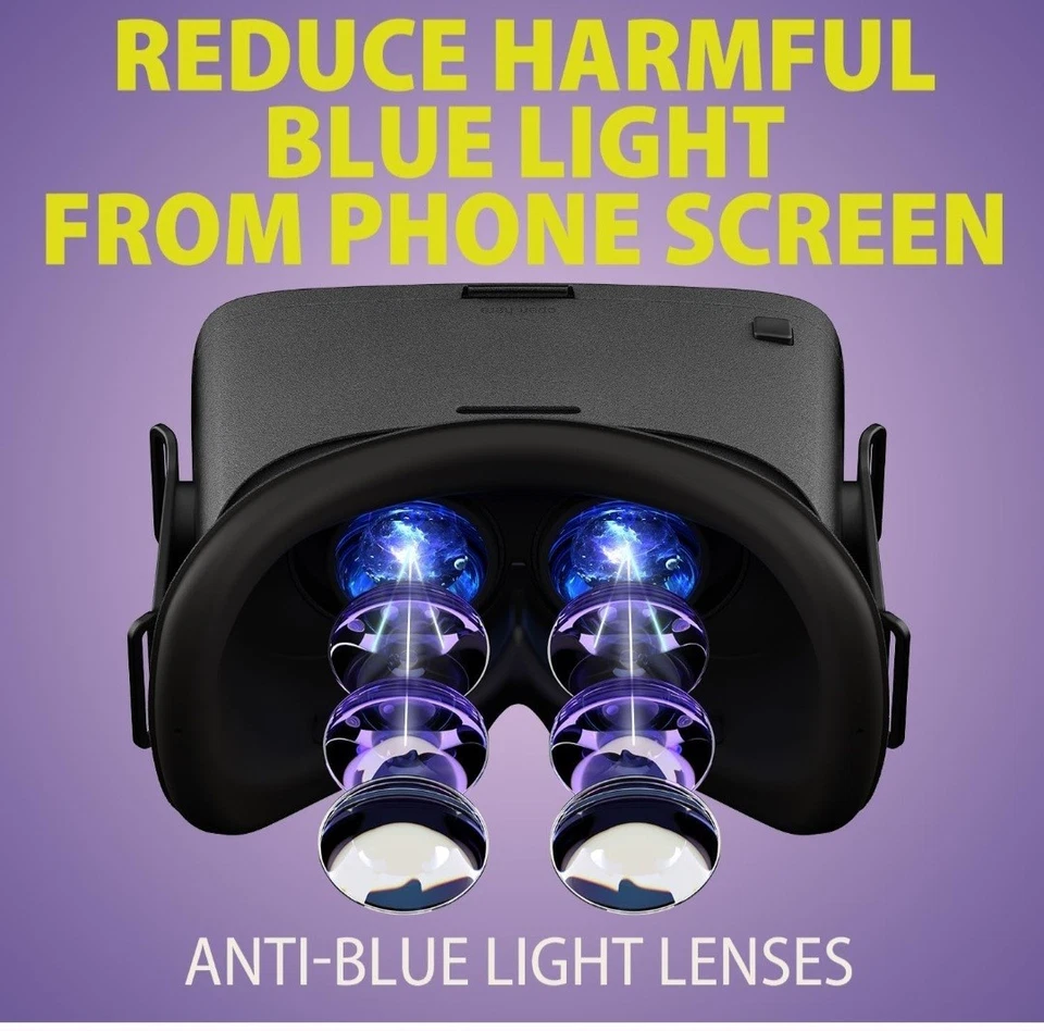 DESTEK V5-4 VR Headset White /iPhone /Samsung/Android with Controller/Black - Image 2 of 4