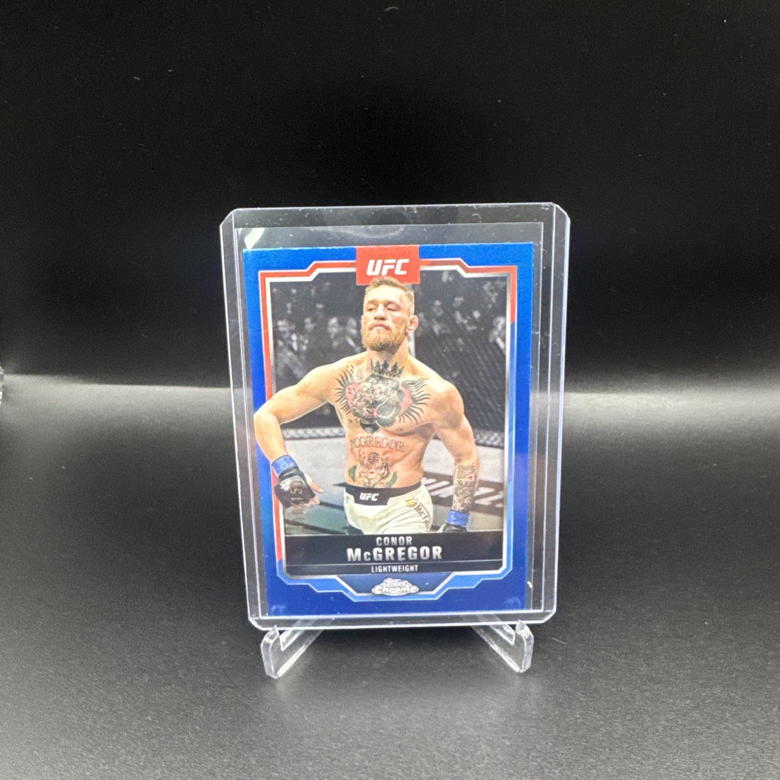 2025 Topps Chrome UFC Conor McGregor #101 Blue Refractor /150