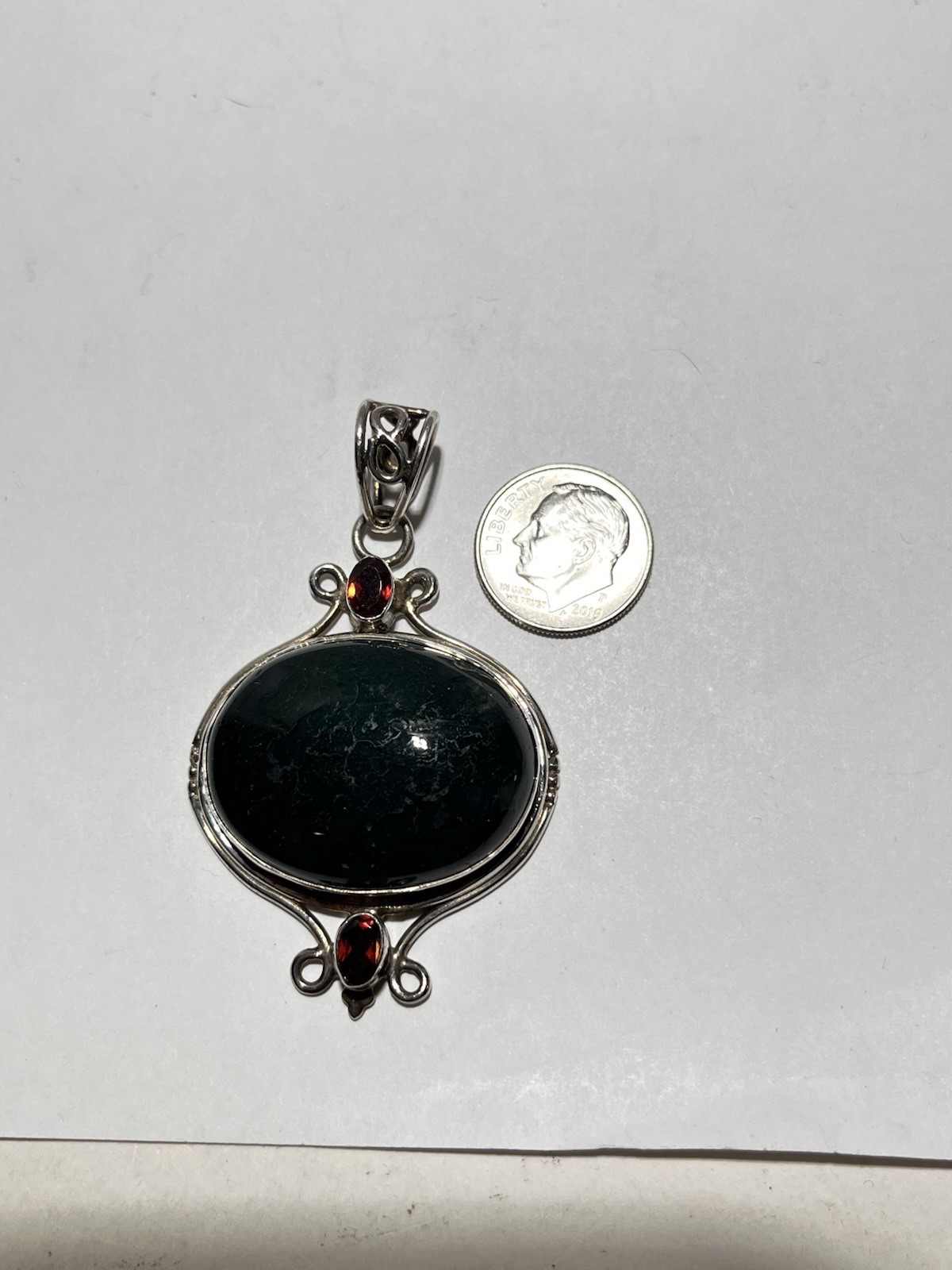 925 Sterling Silver Multiple Gemstone Dangle Drop… - image 6