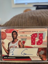 2004 Upper Deck SPx  - Ben Gordon RC (RPA) *Game Worn Jersey* Autograph /750