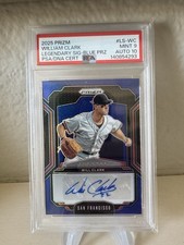 Will Clark Legendary Signatures Blue Prizm /49🔥2025 Prizm