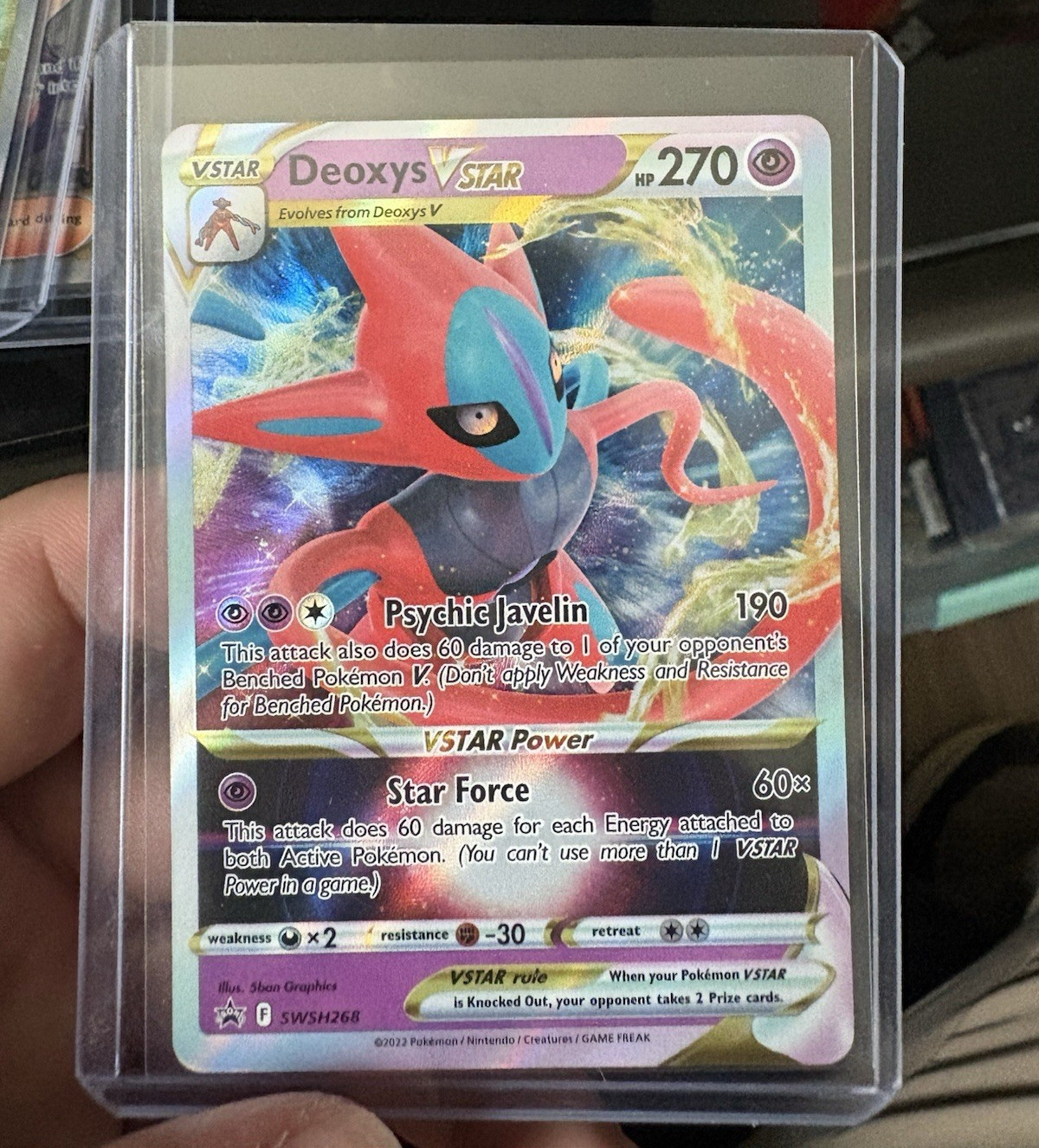 Pokemon TCG Deoxys VSTAR SWSH268 Sword & Shield Promo Holo English 270HP
