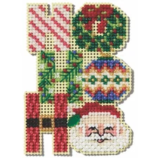 Ho Ho Ho  Beaded Cross Stitch Kit Mill Hill Winter Holiday 2025 MH182535