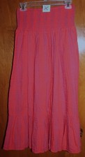 UNIVERSAL THREAD Ladies' XS BROOM MAXI SKIRT red stripe NWT