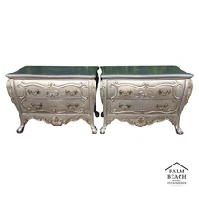 Vintage Baroque Rococo Chests Bombay Pair