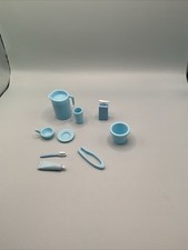 1990s Barbie turquios and blue kitchen  Bathroom accessories. See Pics 