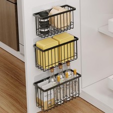 3 Pack Adhesive Cabinet Door Organizer, Lid Organizers Inside Cabinet Food Co...