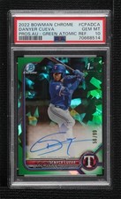 2022 Bowman Chrome Green Atomic Refractor 56/99 Danyer Cueva PSA 10 Auto 0ok8