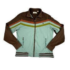 Original Penguin Jacket Men's XXL Striped Colorblock Retro Track Jacket Full Zip