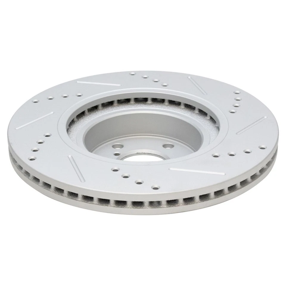 Drilled Brake Rotor Set Fits 07-15 Audi Q7 03-13 Cayenne 04-10 VW Touareg - Image 2 of 4