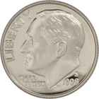 1998 S Roosevelt Dime Clad Proof 10c Coin Collectible
