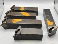 Lot of 5 Seco Carboloy 1-1/4" Lathe Turning Tool Holders MDJNR 20-4 & MDJNL 20-4