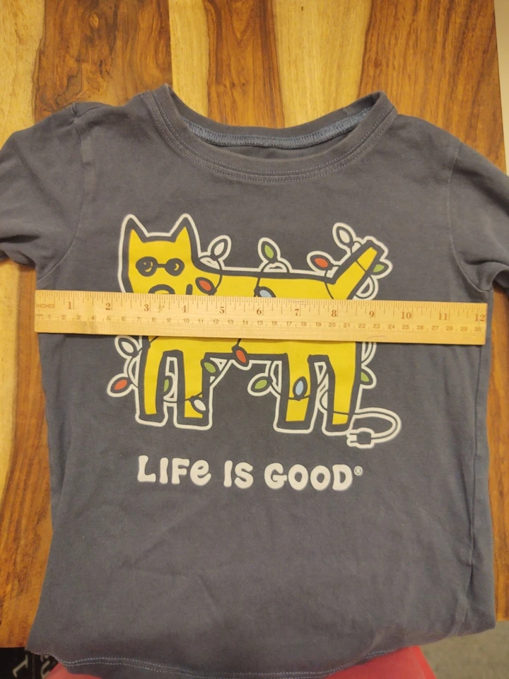 Camiseta Life Is Good 4T Azul Trituradora Talla Pequeña 4 Niño Camiseta Manga Larga Top Foto 4 de 4