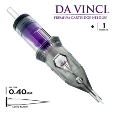 Bishop Da Vinci V2 Round Liner Cartridge Tattoo Needles - Long Taper - 1401RLT