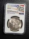 Beautiful 1921 Morgan 100th Anniversary Silver Dollar NGC Graded MS 62