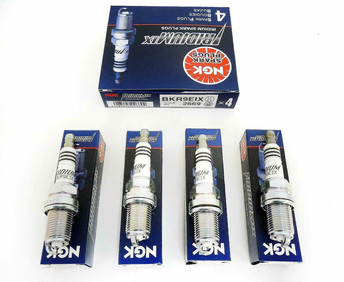 8 pc NGK 2669 BKR9EIX Iridium IX Spark Plugs for Q27PR-ZU K29AZ K27PR-ZU OEM NEW