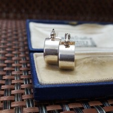 925 Sterling Silver Hoop Earrings, Small Chunky Hoops, Silver Jewellery 