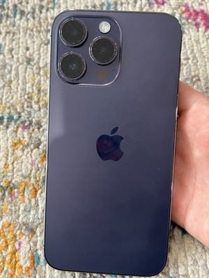 Apple iPhone 14 Pro Max Unlocked 128 Gb Deep Purple Very Good Condition
