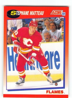 Stephane Matteau 1991 Flames Hockey Card