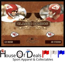 2007 Donruss Classics #CC-5 Len Dawson / Jan Stenerud Combos Gold #/100 Chiefs
