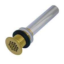 Kingston Brass KB4007 Fauceture Grid Drain without Overflow, Brushed Brass, 8...