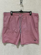 Ted Baker Swim Shorts Mens Size 4 Swimwear Swimsuit Lobster Lined Geometric Logo