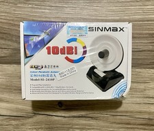 Sinmax SI-2410P 10dBi indoor directional parabolic Wi-Fi antenna New In Box