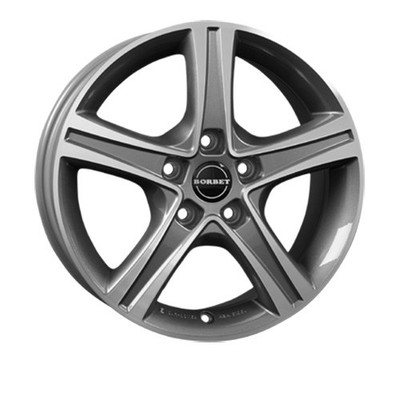 4x Borbet CWD 6,0x16 ET68 mistral anthracite polished glossy Alufelge