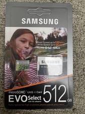 SAMSUNG EVO Select 512GB Micro SDXC UHS-I Mem...