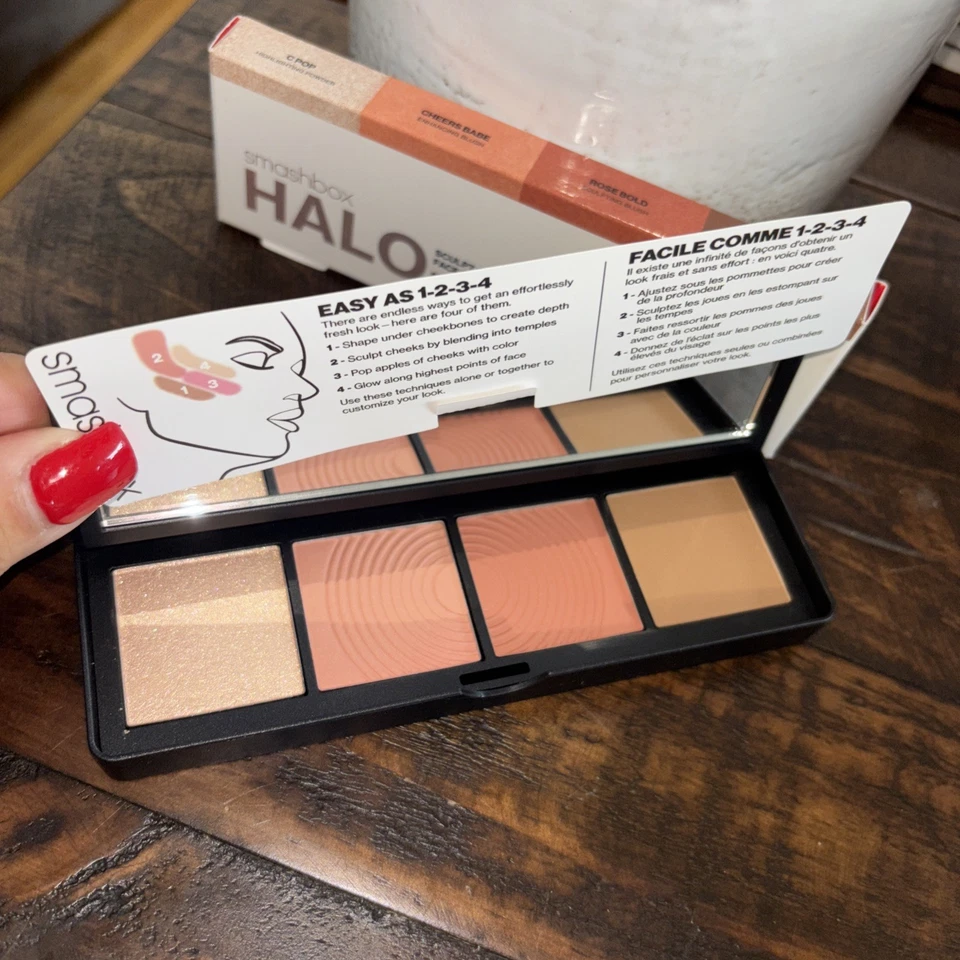 Smashbox Halo Sculpt + Glow Face Palette w/vitamin E NIB 0.55 oz - Image 3 of 4