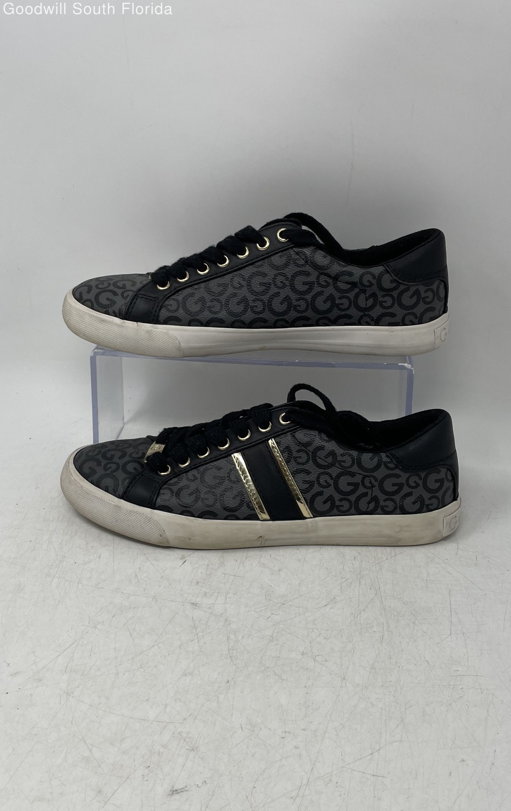 GBG Los Angele Womens Backer 2 Black Lace-Up Low Top Sneaker Shoes Size 8M