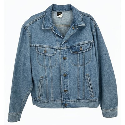 Return to Lonesome Dove Lee Jean Jacket Men's Large Blue Denim TV VTG 90's 