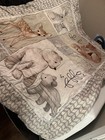 Lambs & Ivy Quilted Cotton Crib Quilt Woodland Animals Gray White Beige — photo 1