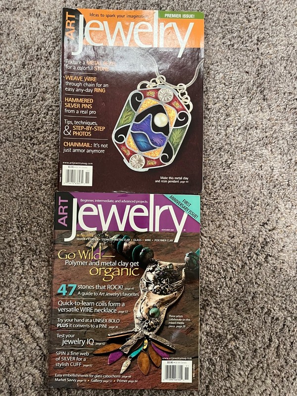 Art Jewelry Magazines - Premier Issue Nov. 2004 & 1st Anniversary Issue Nov. 200
