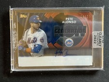 2022 Topps Clearly Authentic Pete Alonso Generation Now Blue /25 Autograph