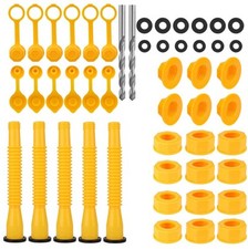5X Replacement Gas Can Spout Nozzle Vent Kit for Plastic Gas Cans Old Style Cap