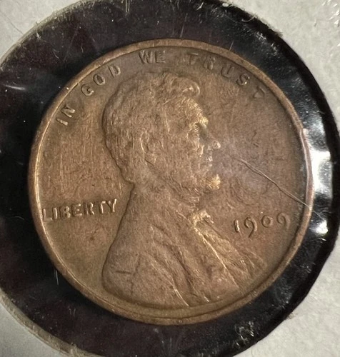 1909 VDB Lincoln Wheat Cent Fine Details - Cleaned