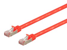 Monoprice Cat7 Ethernet Network Patch Cable - 5 feet - Red  26AWG, Shielded