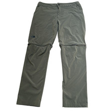 The North Face Hiking Pants Men's Size 36 x 31 tag reads inseam 32 Olive Green
