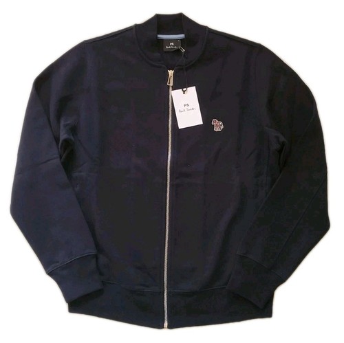 PAUL SMITH Giacca Bomber Zebra Blu Navy Maglia Uomo M