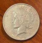 1922 Liberty Peace Dollar Coin, 90% Silver, $1 U.S. Mint