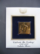 2000 CELL CELLULAR PHONES Golden Cover replica Celebrate STAMP