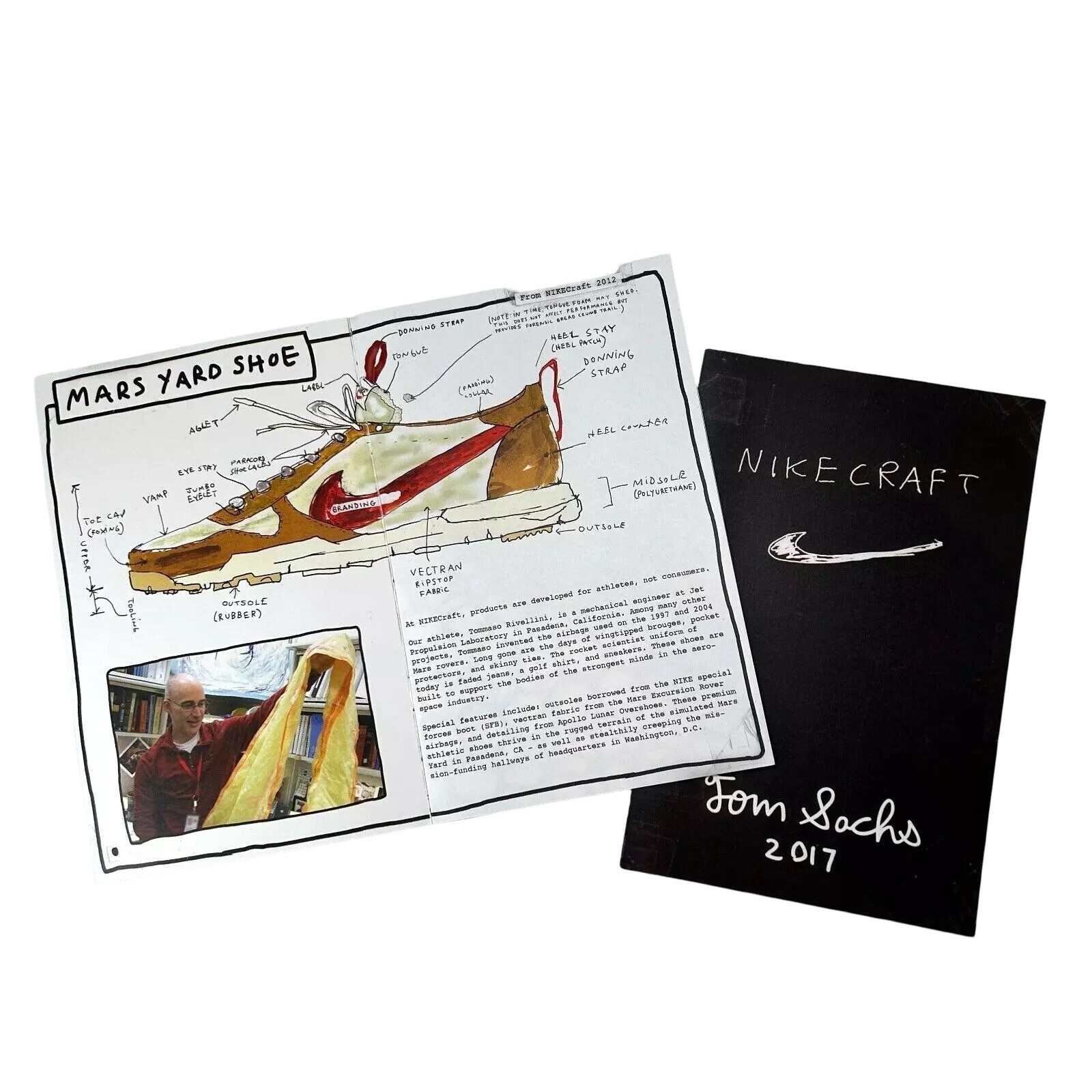 Том Сакс Tom Sachs NikeCraft Mars Yard 20 Космический лагерь с оригинальным бумажным пакетом и буклетом 5990₽