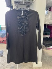 LN Zara Girls Black Bow Dress 13/14