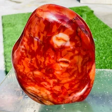 2540g Rare Natural Red Agate Quartz Crystal Free Form Mineral Display Healing